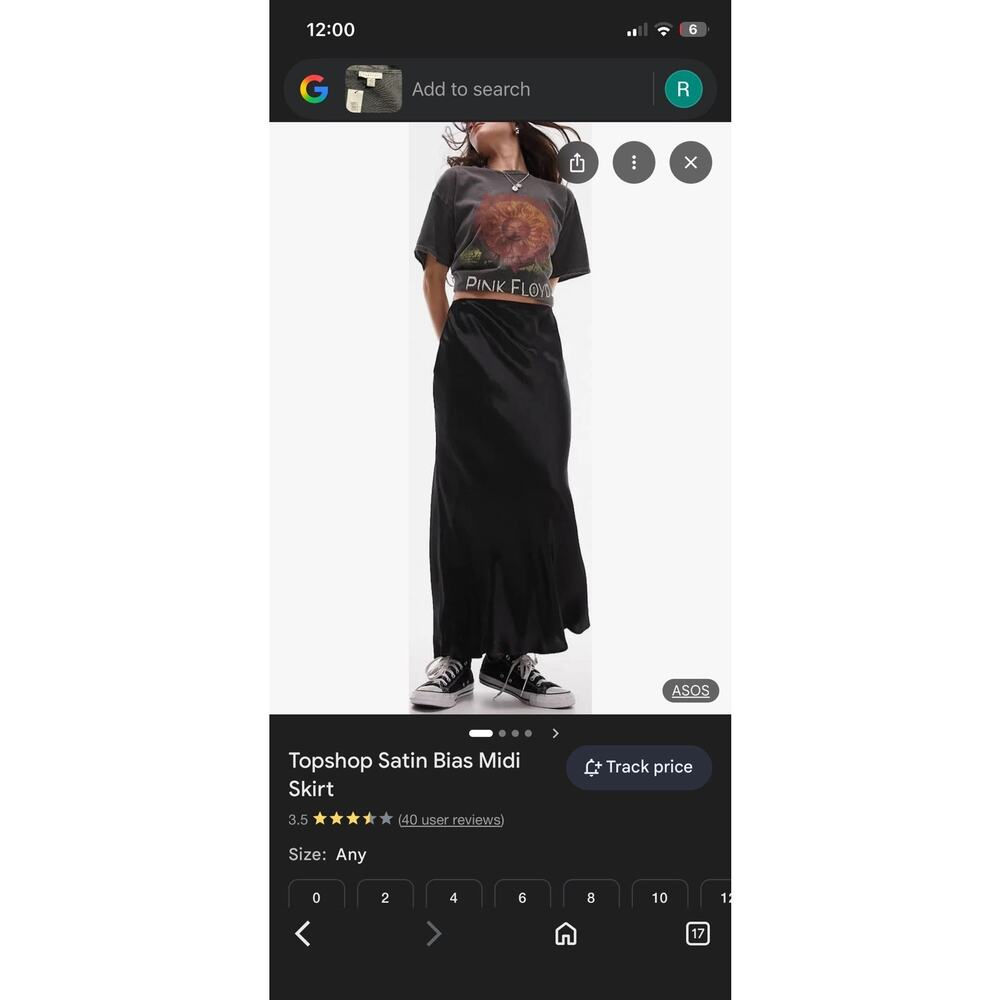 Topshop NWT new size 12 Tie Detail High Waist Wrap Skirt black satin